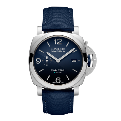 Panerai Luminor Marina Esteel PAM01157 44mm Luminor Marina  automatic Esteel kék