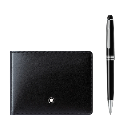 Montblanc Meisterstück 127052 Set mit Classique-Kugelschreiber Brieftasche 6CC