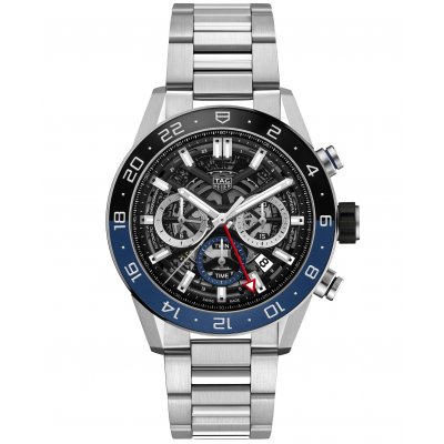 TAG Heuer Carrera CBG2A1Z.BA0658 HEUER 02, GMT, Vode odolnosť 100M, 45 mm