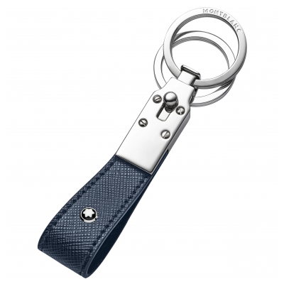 Montblanc Sartorial 20x115 mm 128599 Sartorial Key Fob Loop mit 2 Ringen Blau