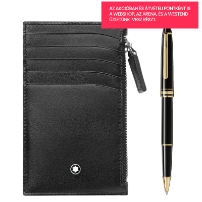 Montblanc Meisterstück Set 130449 KÉSZLET PLATINA BEVONATÚ ROLLERTOLL ÉS PÉNZTÁRCA