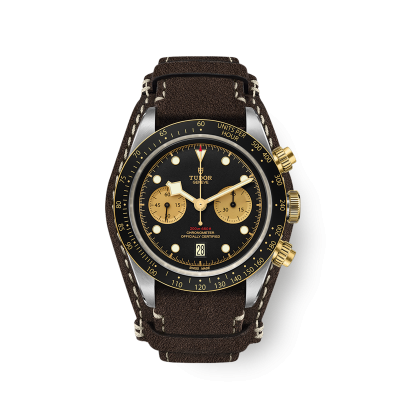 Tudor Black Bay Chrono S&G M79363N-0002 41mm steel case, Manufacture Calibre, Brown strap