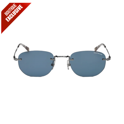 Montblanc 133073 SONNENBRILLE MIT SILBERFARBENEM METALLRAHMEN