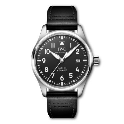 IWC Schaffhausen Pilot 's Watch MARK XX IW328201 40mm Automatik-Stahlgehäuse mit Lederband