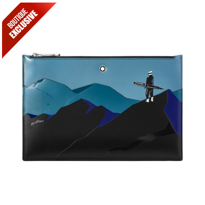 Montblanc 300x10x200 mm 130033 Meisterstück scenic pouch with snowboarder