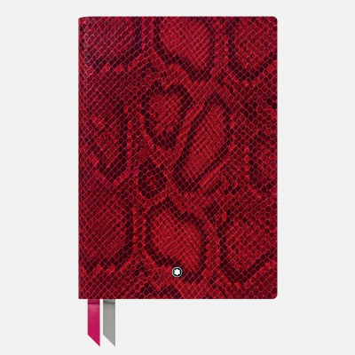 Montblanc 119519 Notizbuch #146 Python-Druck, Farbe Cayenne-Rot