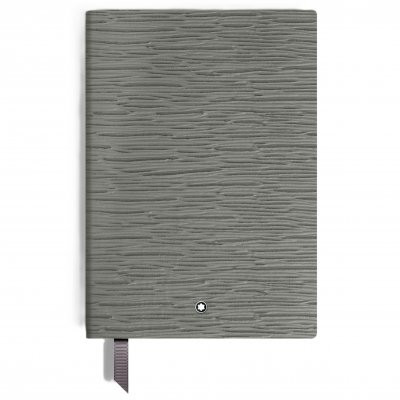Montblanc Fine Stationery 134711 Notebook klein, Leder in Mittelgrau, linierte