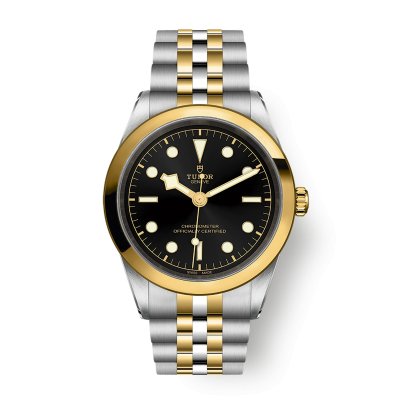 Tudor Black Bay 41 M79683-0001 41 mm Stahlgehäuse goldener Stahlschließe Lünette