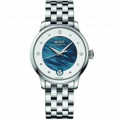 Mido Baroncelli Lady Day M0392071110601 M039.207.11.106.01 | 33mm Automatic Diamonds