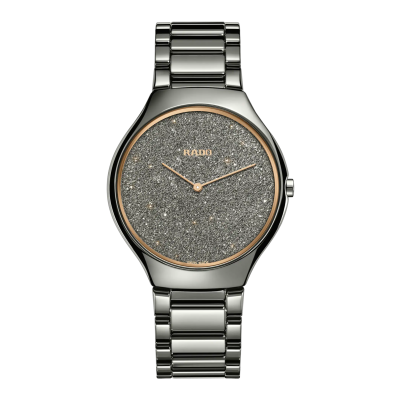 Rado True Thinline R27010102 39mm Keramikgehäuse, Keramik-Titan-Schließe, Quarz