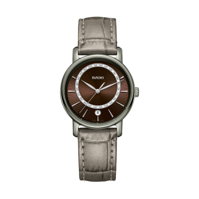 Rado DiaMaster R14 064 73 5 33mm kerámia tok bőr szíj gyémánt berakás