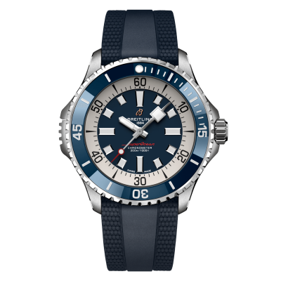 Breitling Superocean A17378E71C1S1 46mm Stahlgehäuse Gummiarmband