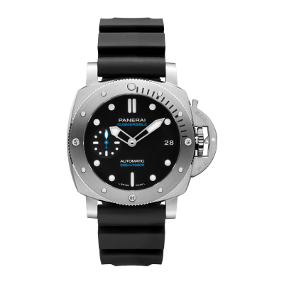 Panerai Submersible PAM02973 42mm steel case with rubber strap