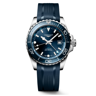 Longines HydroConquest GMT L37904969 41mm automata acél tok gumi szíj