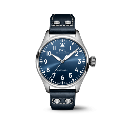 IWC Schaffhausen Big Pilot 's Watch IW329303 43mm steel case leather bracelet automatic