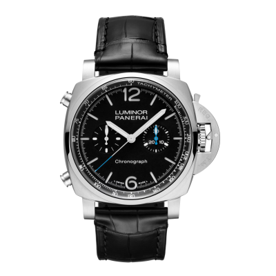 Panerai Luminor CHRONO 44 PAM01109 44mm Stahlgehäuse mit Lederband