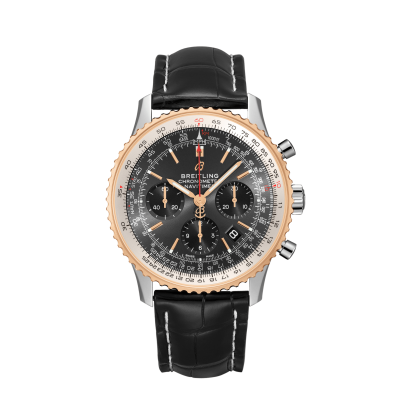 Breitling Navitimer UB0121211F1P1 43mm steel case in red gold - anthracite