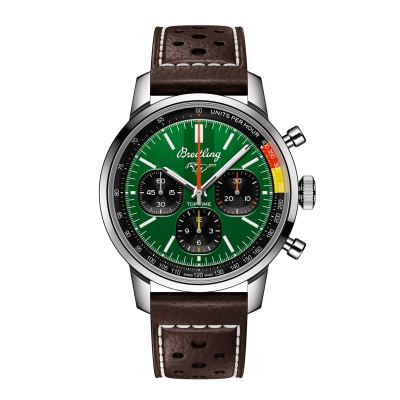 Breitling Top Time B01 Ford Mustang AB01762A1L1X1 41mm Top Time Cars Mustang steel case green dial