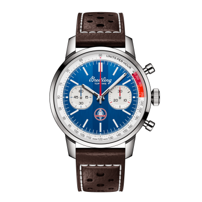 Breitling Top Time B01 Shelby Cobra AB01763A1C1X1 41mm Top Time Cars Shelby steelcase with blue dial