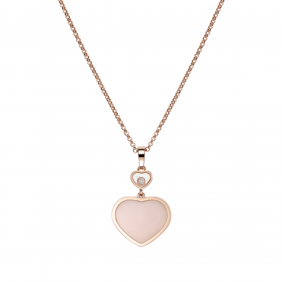 Chopard Happy Hearts 797482-5620 PENDANT ROSE GOLD, DIAMOND, PINK OPAL