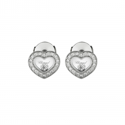 Chopard Happy Diamonds Icons 83A054-1201 OHRRINGE WEISSGOLD, DIAMANTEN