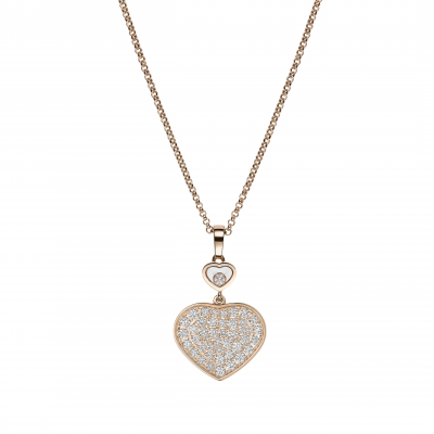 Chopard Happy Hearts 45 cm 797482-5009 PENDANT, ROSE GOLD, DIAMONDS