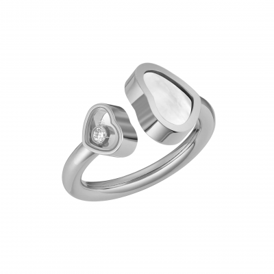 Chopard Happy Hearts 829482-1310 RING WHITE GOLD, DIAMOND, MOTHER-OF-PEARL