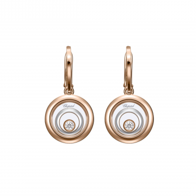 Chopard Happy Diamonds Happy Spirit 838230-9001 EARRINGS, ROSE GOLD, ETHICAL WHITE GOLD, DIAMONDS