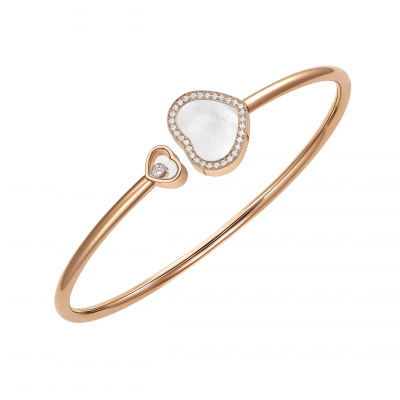 Chopard Happy Hearts 85A074-5303 BANGLE ROSE GOLD, DIAMONDS, MOTHER-OF-PEARL