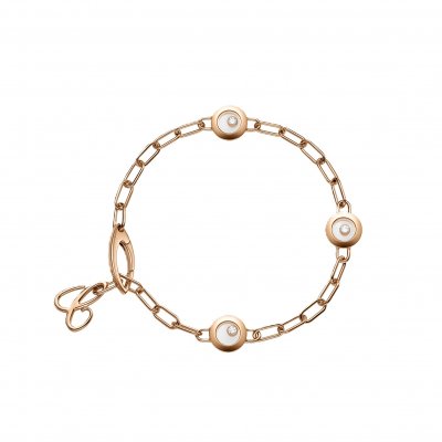 Chopard Happy Diamonds Icons 85A117-5010 Karkötő, etikus rozéarany, gyémántok