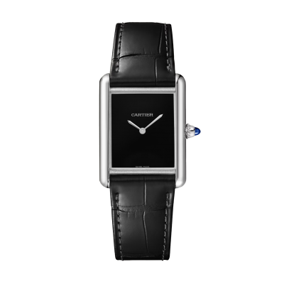 Cartier Tank Must WSTA0072 Large model steel case with leather strap