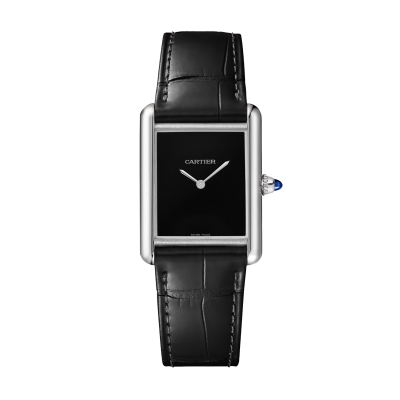 Cartier Tank Must WSTA0072 Large model acél tok bőr szíj