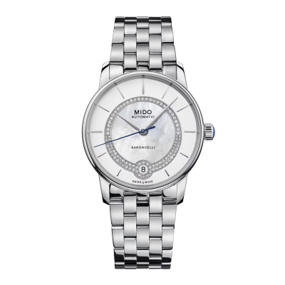 Mido Baroncelli Lady Necklance M0378071103100 33 mm-es acél és arany tok, acél csat