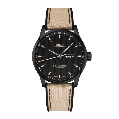 Mido Multifort Chronometer1 M0384313705109 42mm steel case with textile strap