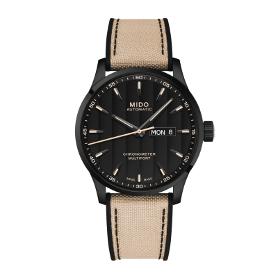 Mido Multifort Chronometer1 M0384313705109 42mm acél tok textil szíj