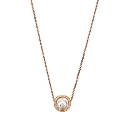 Chopard Happy Diamonds Happy Spirit 818230-9001 NECKLACE ROSE GOLD ETHICAL WHITE GOLD DIAMOND