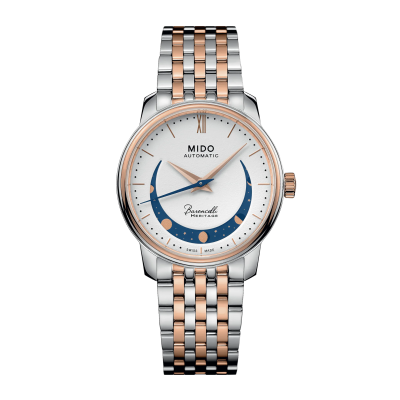 Mido Baroncelli smiling moon lady M0272072201001 33mm metal case with metal clasp gold PVD coating