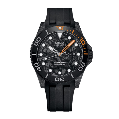 Mido Ocean Star 200C CARBON LIMITED M0424317708100 42mm Karbongehäuse mit Kautschuk- und Textilband