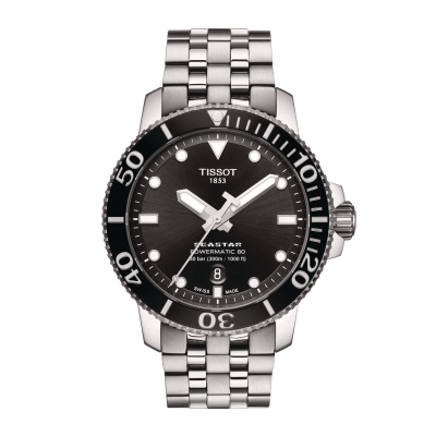 Tissot Seastar 1000 POWERMATIC 80 T120.407.11.051.00 43 mm acél csat  acél szíj