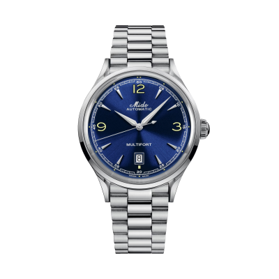 Mido Multifort Patrimony Powerwind M0404071104700 40mm acél tok  acél csat