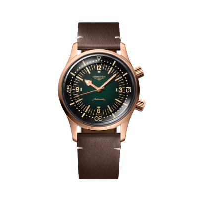 Longines Legend Diver L37741502 42mm Bronzen Titanium kast met automatische