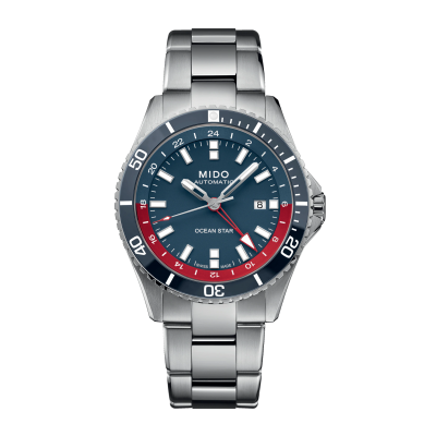 Mido Ocean Star GMT Special Edition M0266291104100 44mm steel case with steel buckle + textile strap