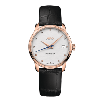 Mido Baroncelli Heritage Lady M0272083603600 34mm automata acél tok rózsaarany PVD bevonattal