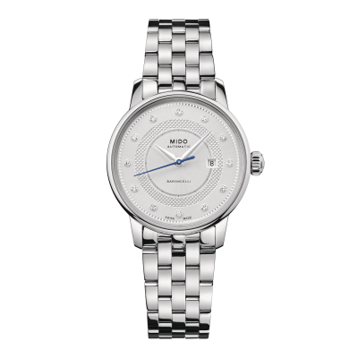 Mido Baroncelli Signature Lady M0372071103601 30mm stainless steel case with steel buckle