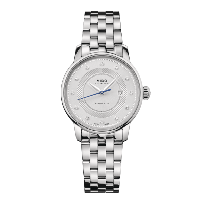 Mido Baroncelli Signature Lady M0372071103601 30mm autómata acél tok acél csat