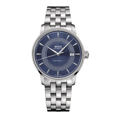 Mido Baroncelli Signature M0374071104101 39mm autómata acél acél csat