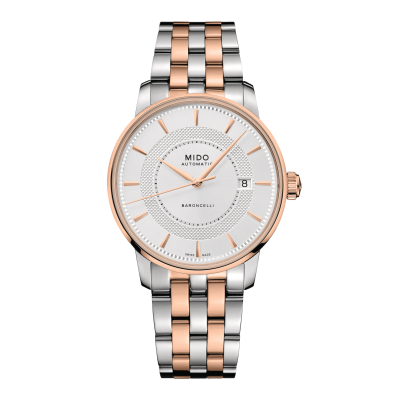 Mido Baroncelli Signature M0374072203101 39mm Automatik-Stahlgehäuse mit Stahlschließe