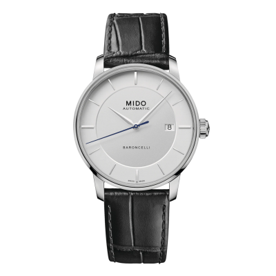 Mido Baroncelli Signature M0374071603100 39mm stainless steel leather strap