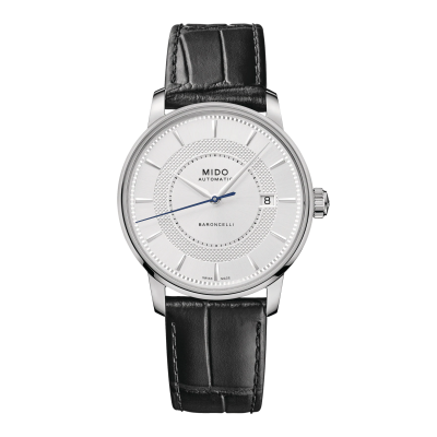 Mido Baroncelli Signature M0374071603101 39mm autómata acél bőr szíj