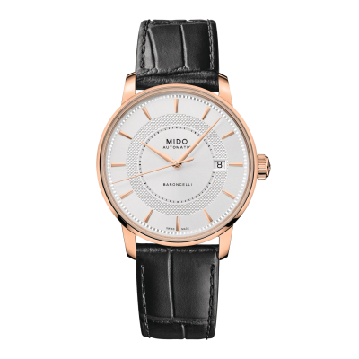 Mido Baroncelli Signature M0374073603101 39mm Quartz steel case with steel buckle